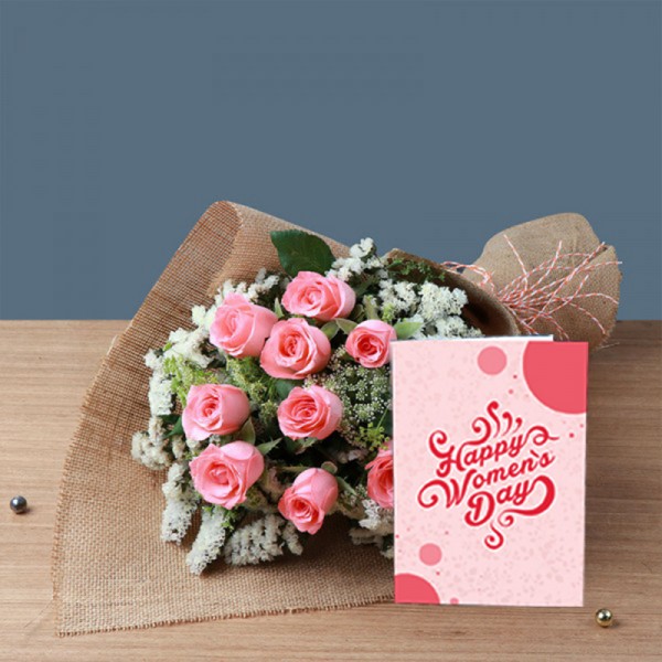 Roses With Card